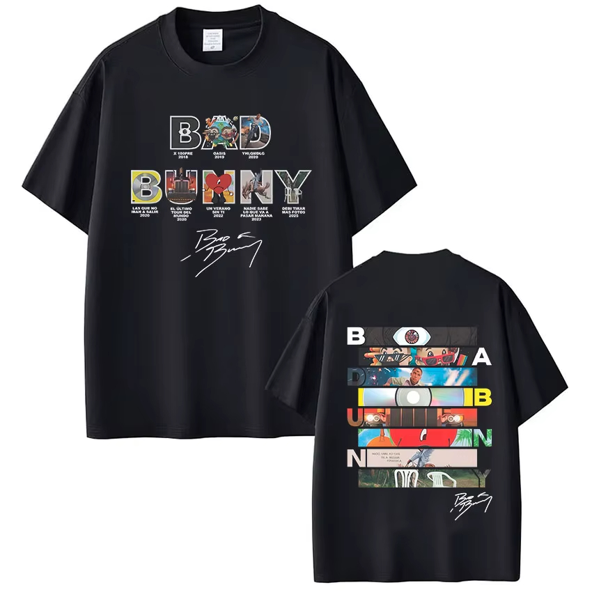 Street Fashion Photo - T-shirt avec couverture d'album du rappeur