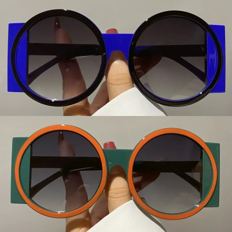 Street Fashion Photo - Lunettes de soleil rondes mode plage