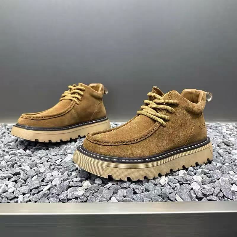 Street Fashion Walking - Automne hiver hommes plate-forme bottes concepteur