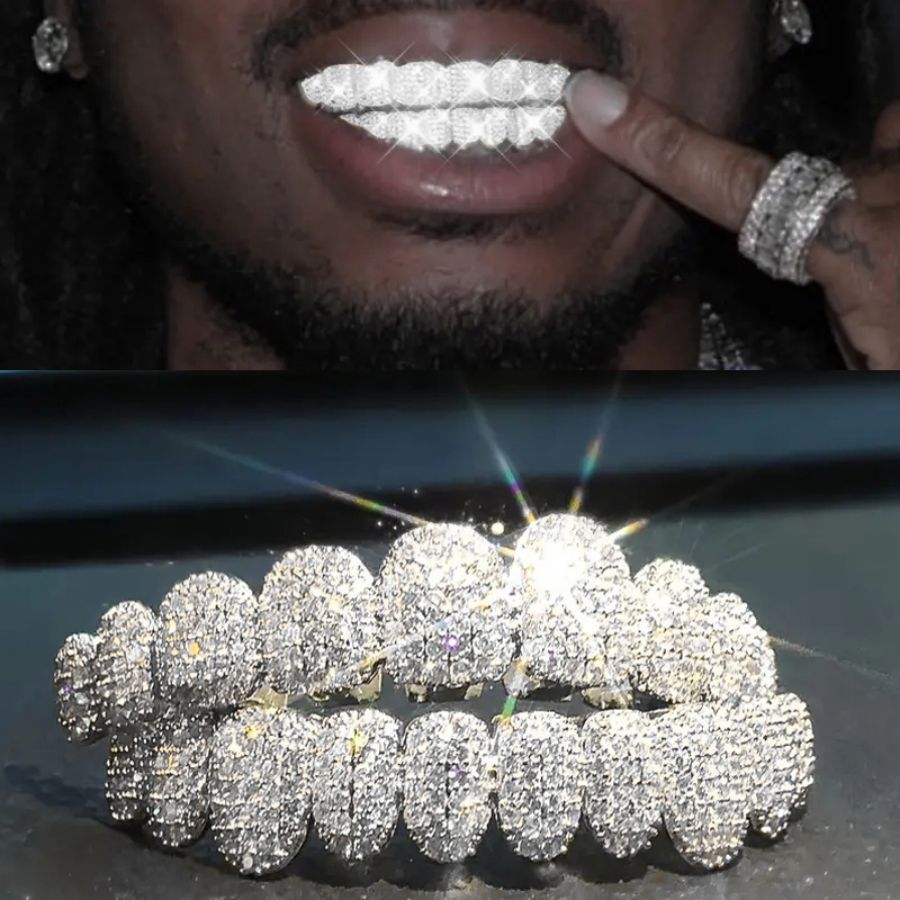 Street Fashion Jewelry - RACHELZ Hip Hop 10/10 glacé CZ