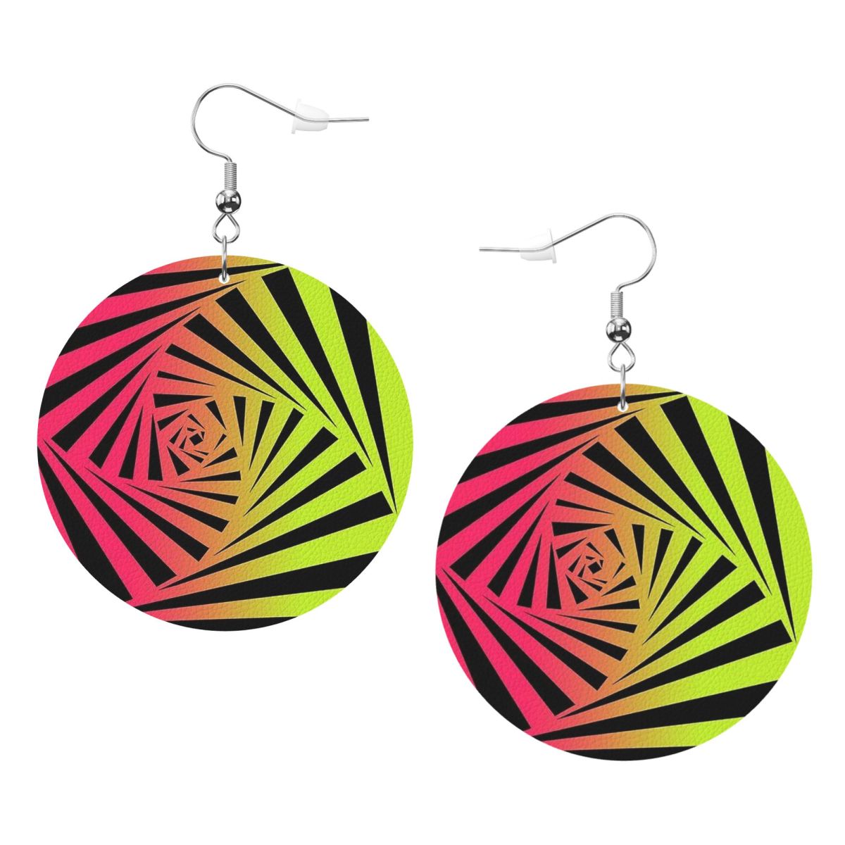 Street Fashion Photo - Boucles d'oreilles en cuir PVC personnalisées,