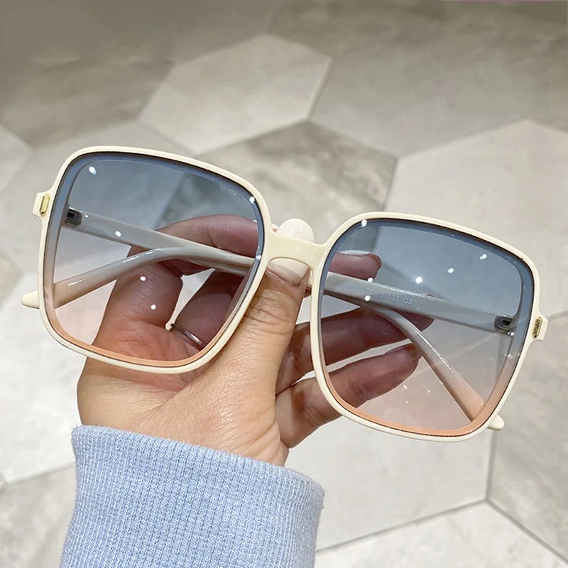 Street Fashion Brands - Lunettes de soleil carrées surdimensionnées vintage