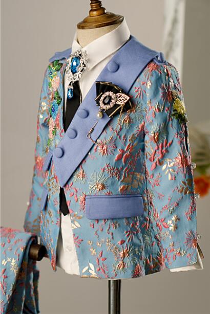 Street Fashion Walking - Costumes Jacquard pour garçons, dernière conception,