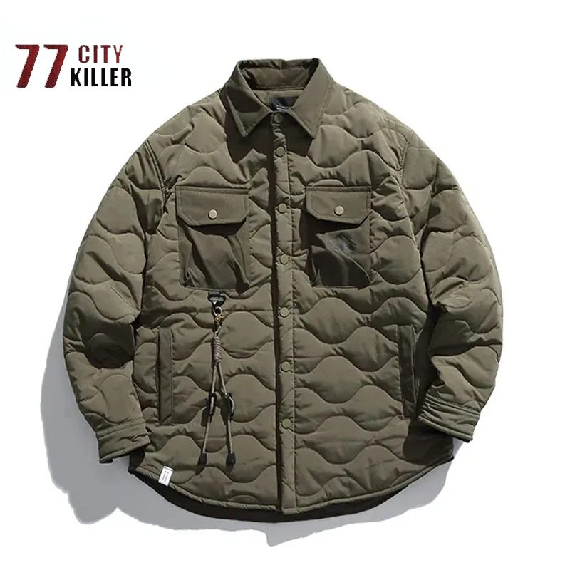 Street Fashion Erkek - Veste en coton vintage pour homme,