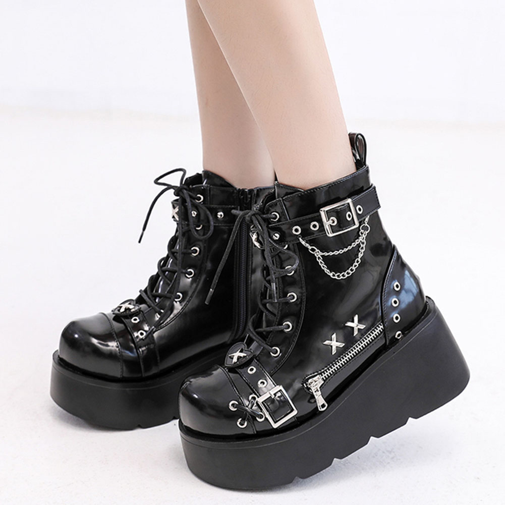 Street Fashion Punk - Nouvelles Bottes Gothiques à Plateforme pour