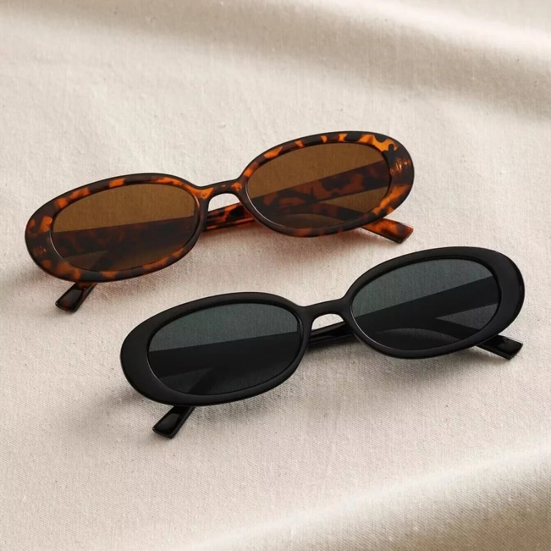 Street Fashion Brands - Lunettes de soleil ovales vintage pour