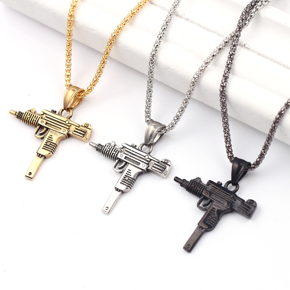 Pendentif Collier Pistolet Mit - Street Fashion Jewelry avis et prix