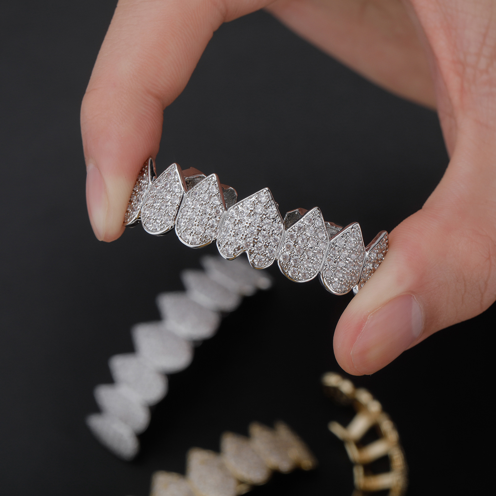 Cœur de dentition en pierre CZ - Street Fashion Jewelry avis et prix