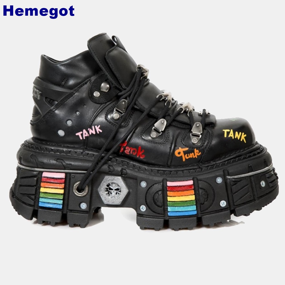 Bottes courtes à plateforme av - Street Fashion Punk avis et prix