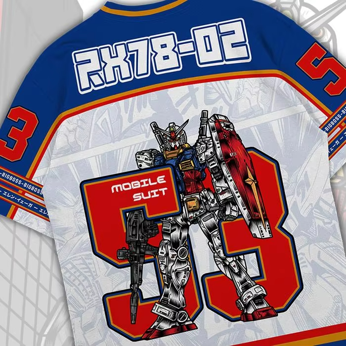 T-shirt Gundam RX78 Anime Mech - Street Fashion Korea avis et prix