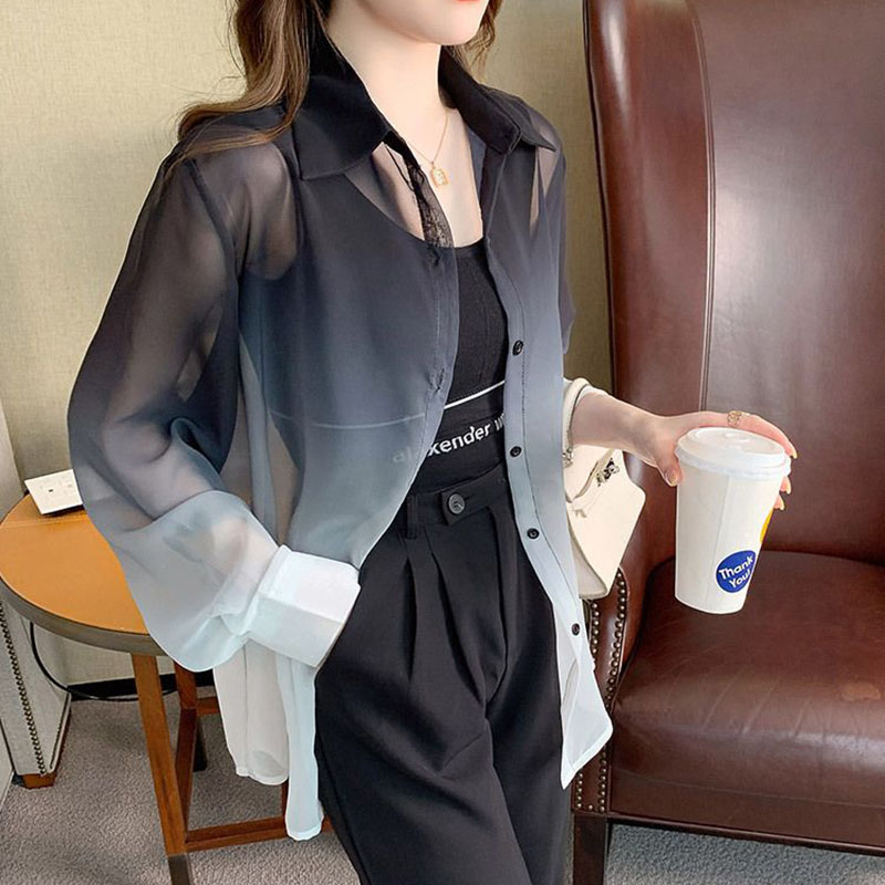 Chemise en mousseline de soie  - Street Fashion Korea avis et prix