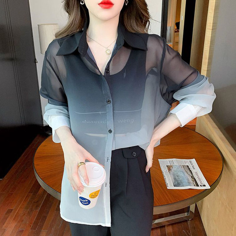 Chemise en mousseline de soie  - Street Fashion Korea avis et prix
