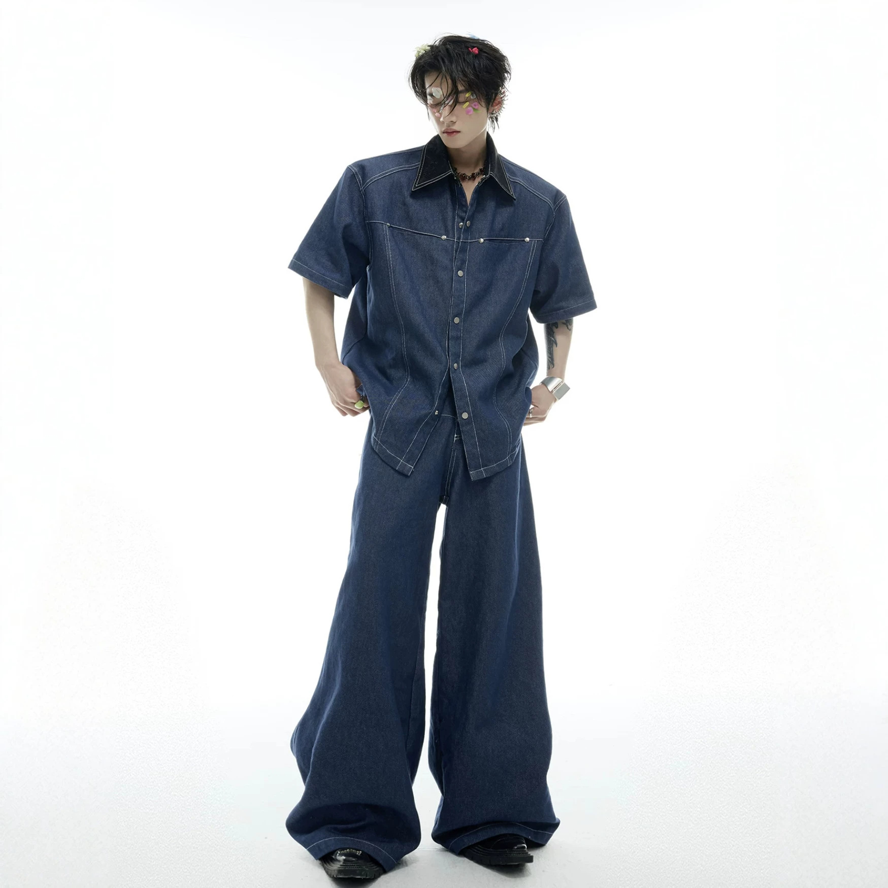 Ensemble assorti en jean pour  - Street Fashion American avis et prix