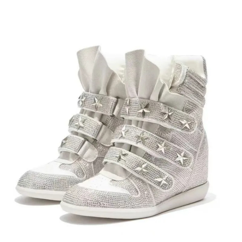 Bottines à strass pour femmes, - Street Fashion Walking avis et prix