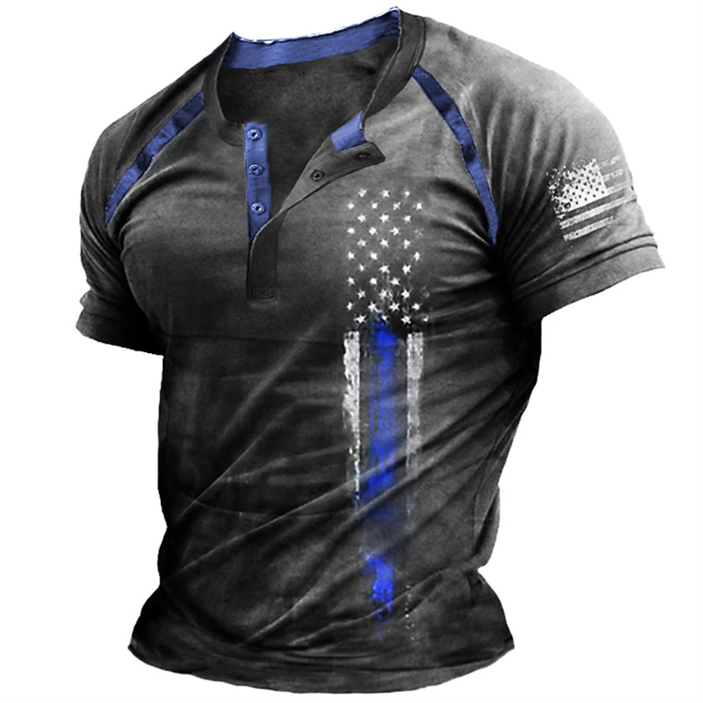 T-shirt décontracté pour homme - Street Fashion American avis et prix