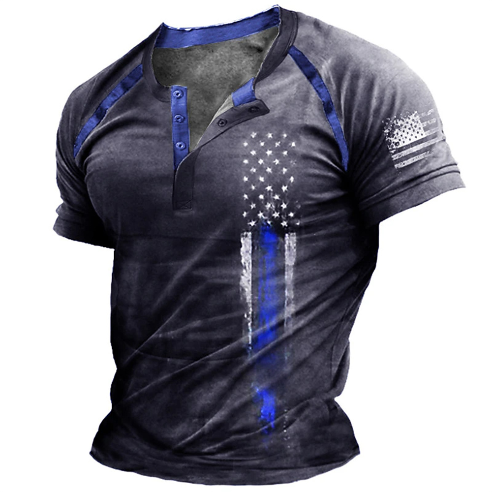 T-shirt décontracté pour homme - Street Fashion American avis et prix