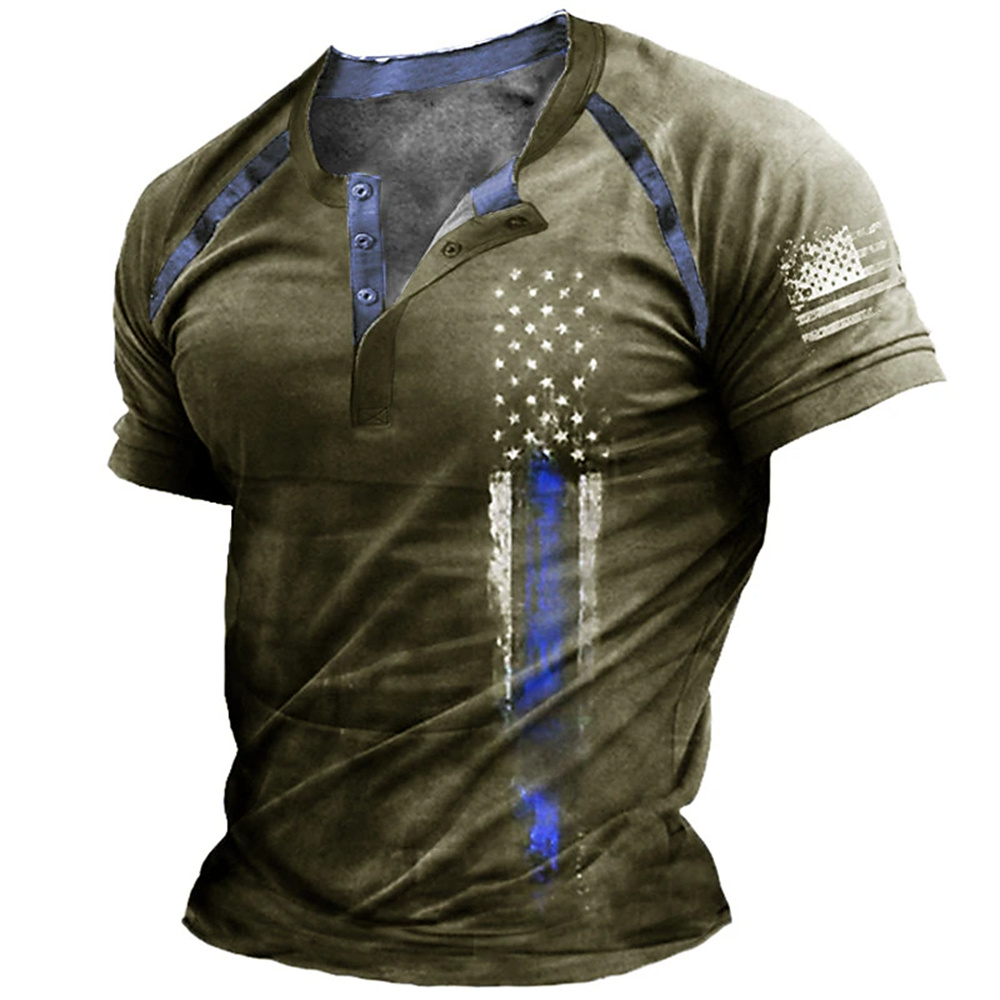 T-shirt décontracté pour homme - Street Fashion American avis et prix