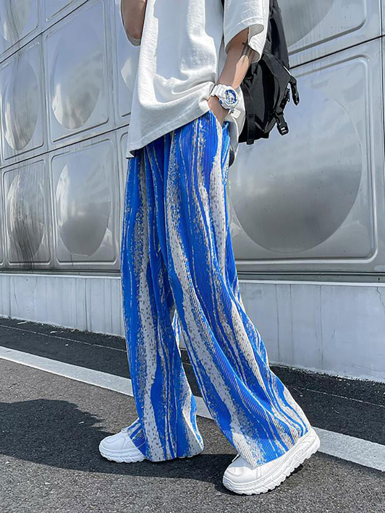 Pantalon Baggy d'été en soie g - Street Fashion Korea avis et prix
