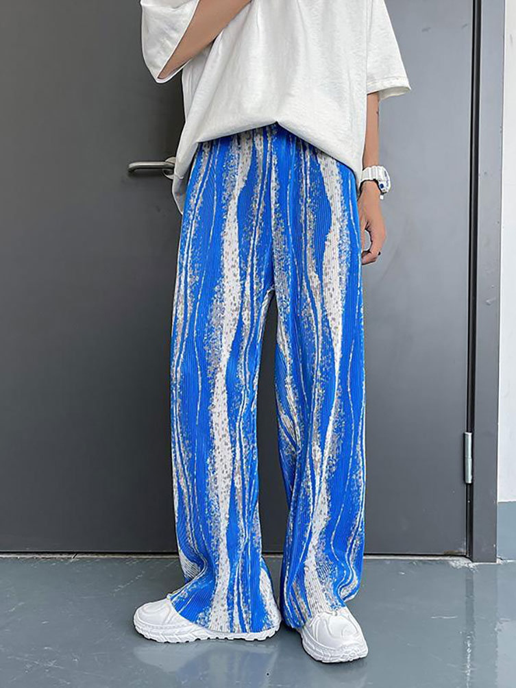 Pantalon Baggy d'été en soie g - Street Fashion Korea avis et prix