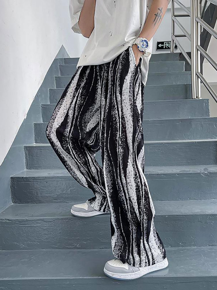 Pantalon Baggy d'été en soie g - Street Fashion Korea avis et prix