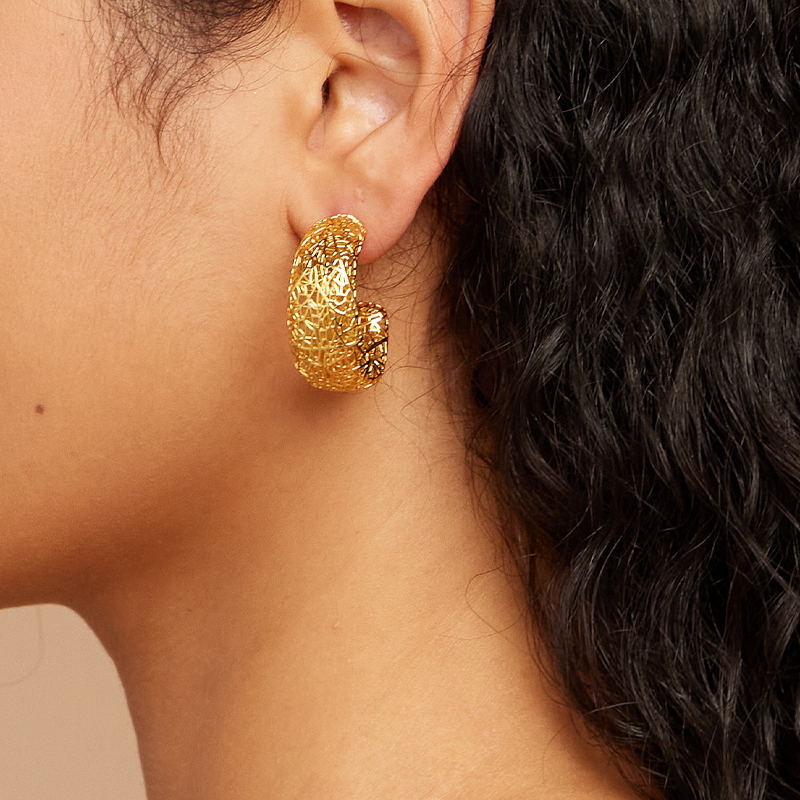 IVOG Boucles d'oreilles creuse - Street Fashion Website avis et prix