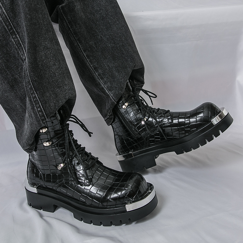 Qualité haut homme bottes de r - Street Fashion Walking avis et prix