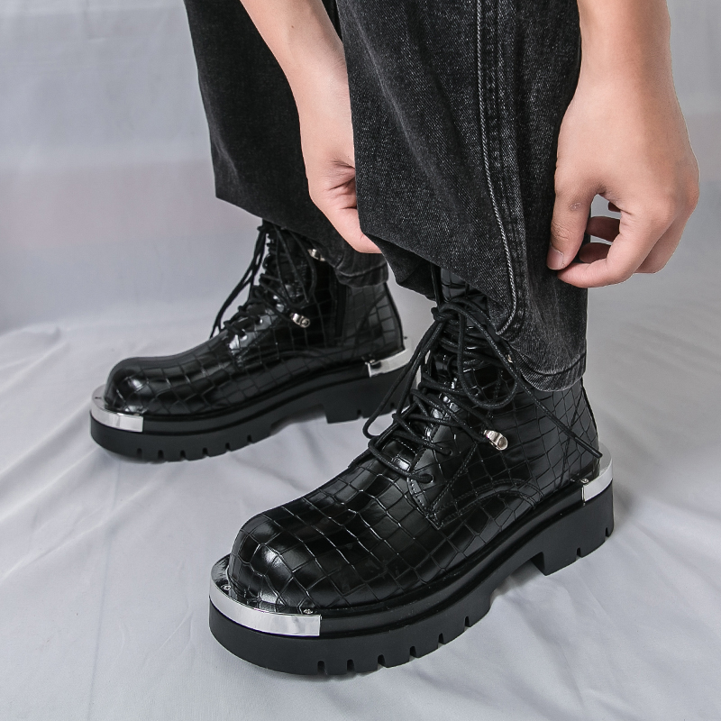 Qualité haut homme bottes de r - Street Fashion Walking avis et prix