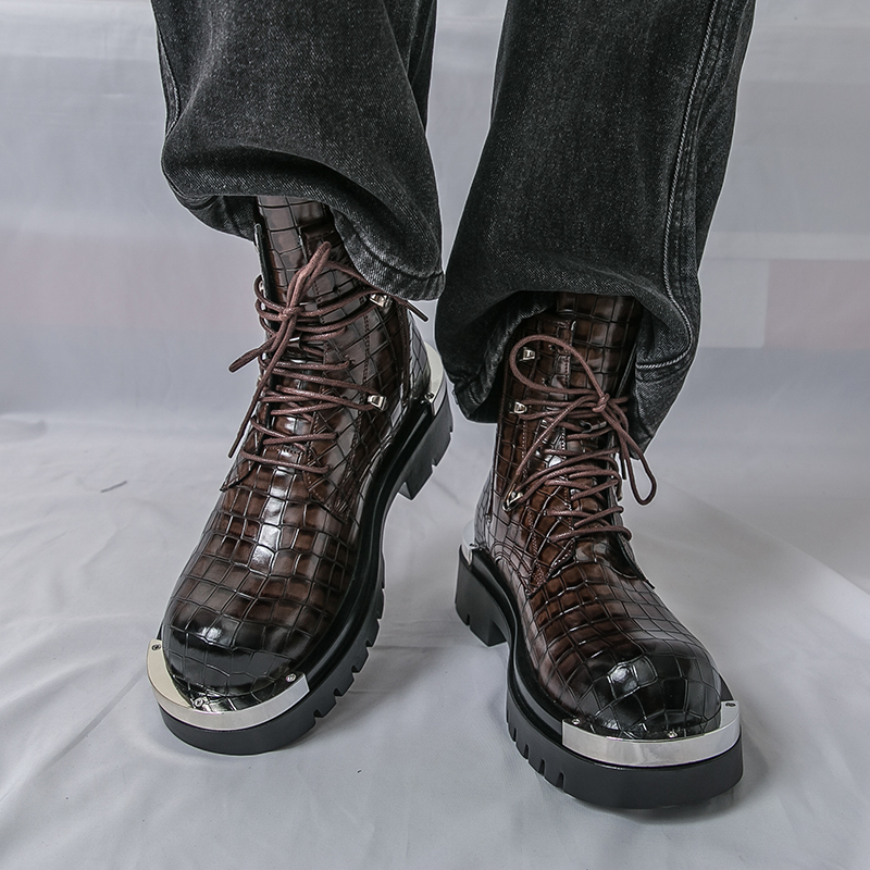 Qualité haut homme bottes de r - Street Fashion Walking avis et prix