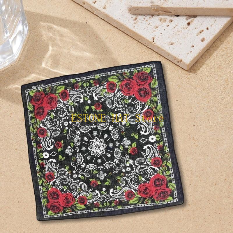 49MF – foulard Bandana Rose 21 - Street Fashion Photo avis et prix