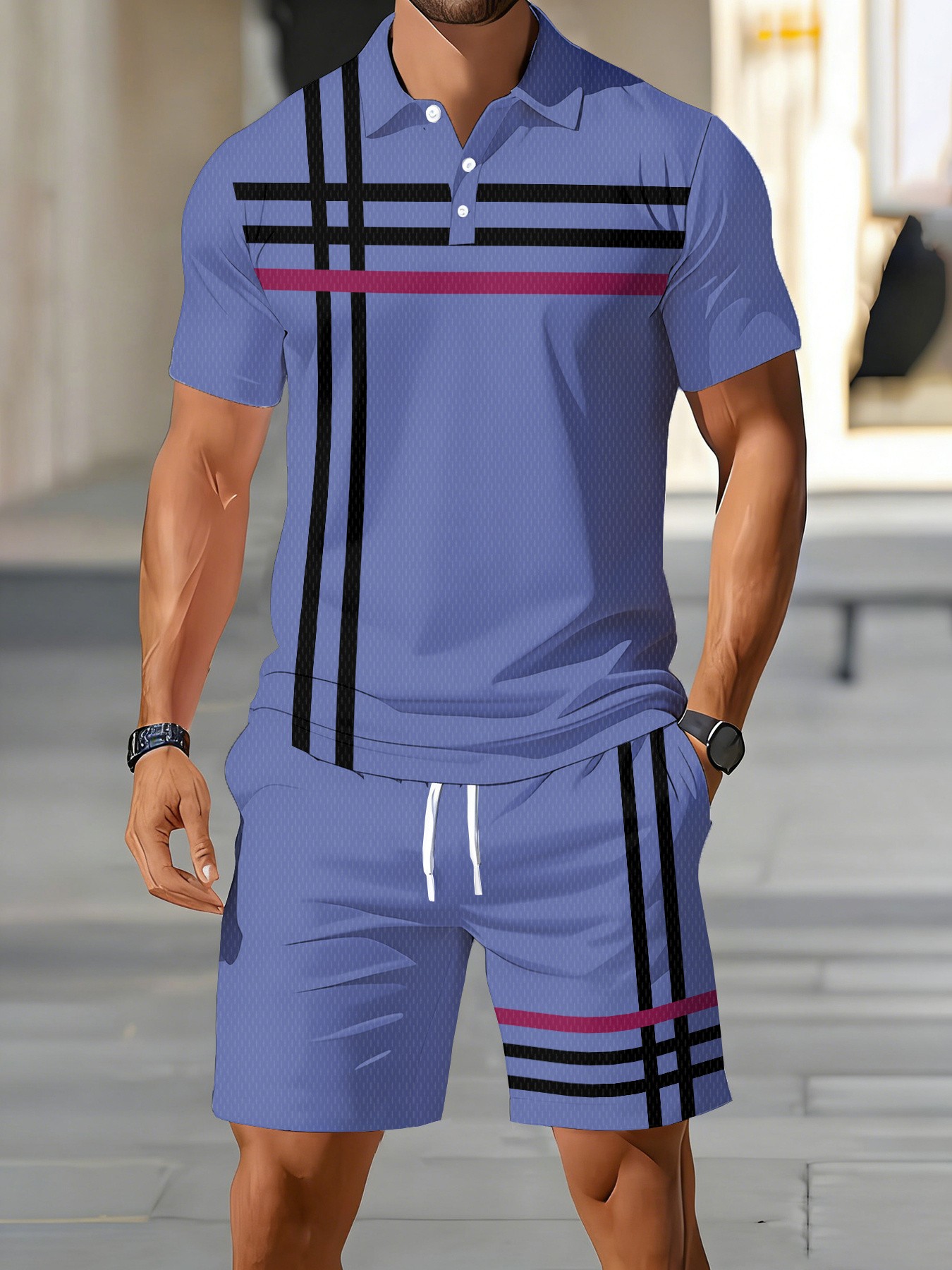 Ensemble de polos pour hommes  - Street Fashion American avis et prix