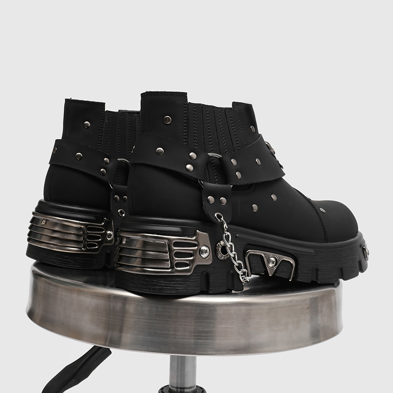 Bottes de moto homme style roc - Street Fashion Punk avis et prix