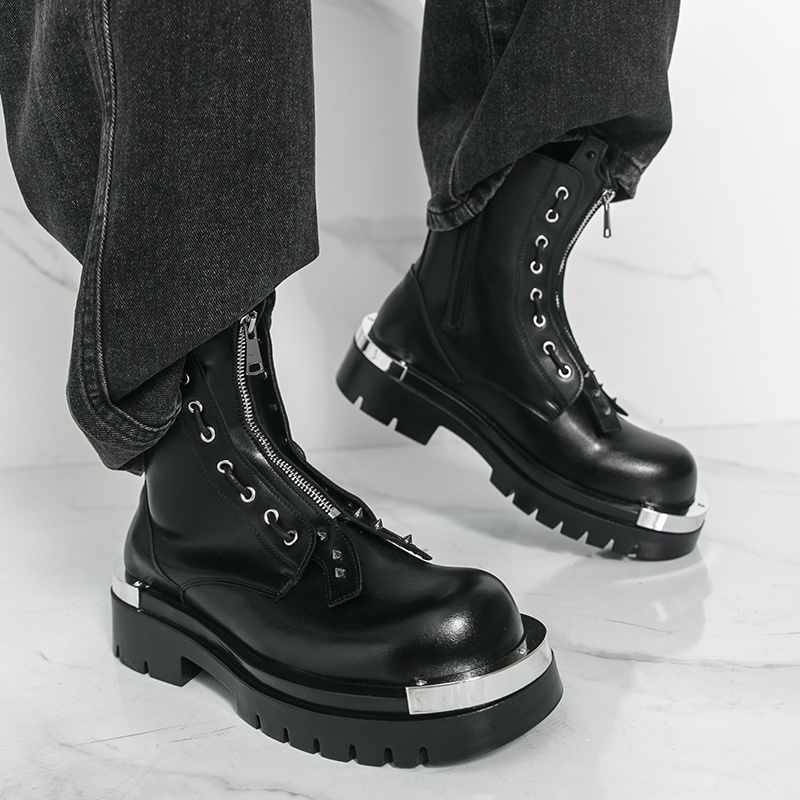 Bottes à semelles épaisses pou - Street Fashion Walking avis et prix