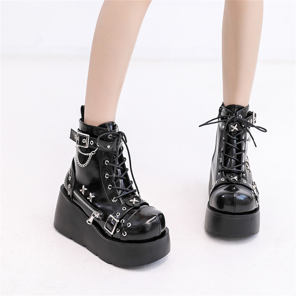 Bottines gothiques à plateform - Street Fashion Brands avis et prix