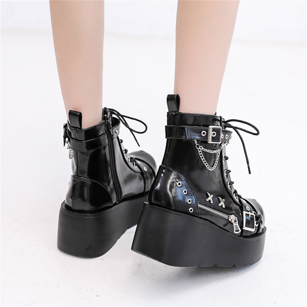Bottines gothiques à plateform - Street Fashion Brands avis et prix