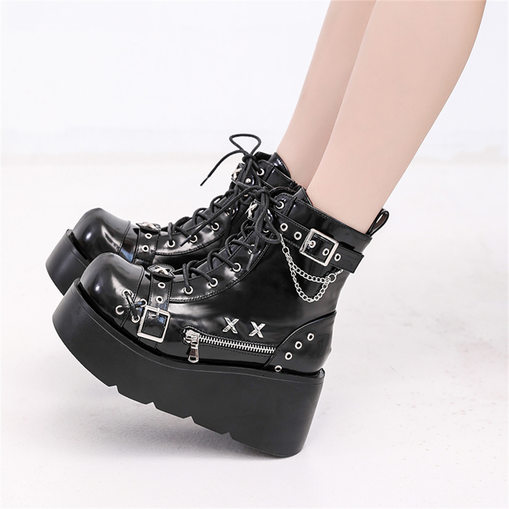 Bottines gothiques à plateform - Street Fashion Brands avis et prix